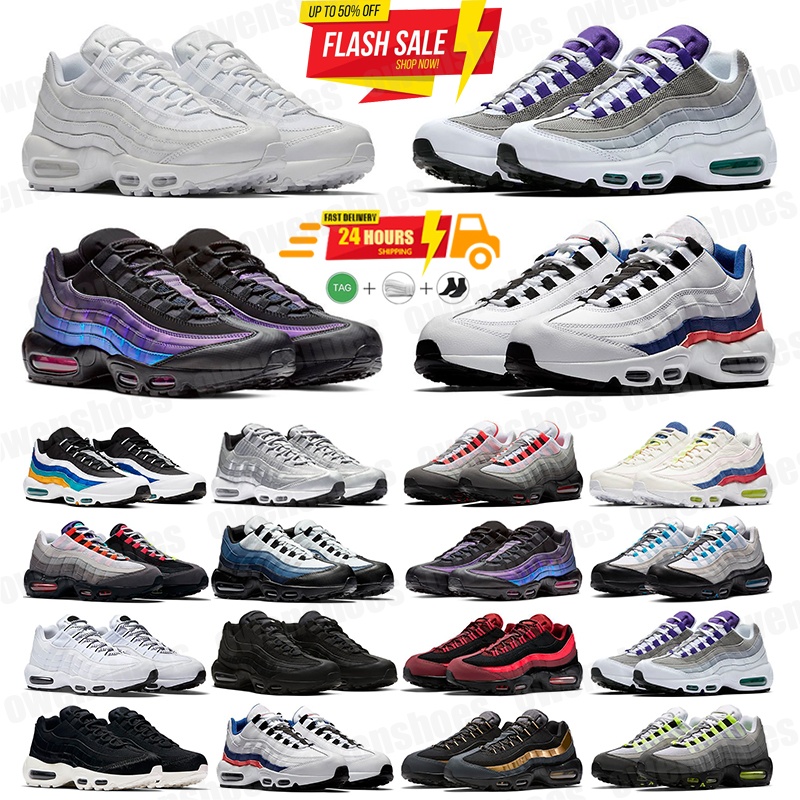 2026 Designer Men 95 95s women Running Shoes Classic airism Black White Yellow Cool Grey Olive Midnight Navy Trainers Sneakers Outdoor Sports Sneakers 40-47