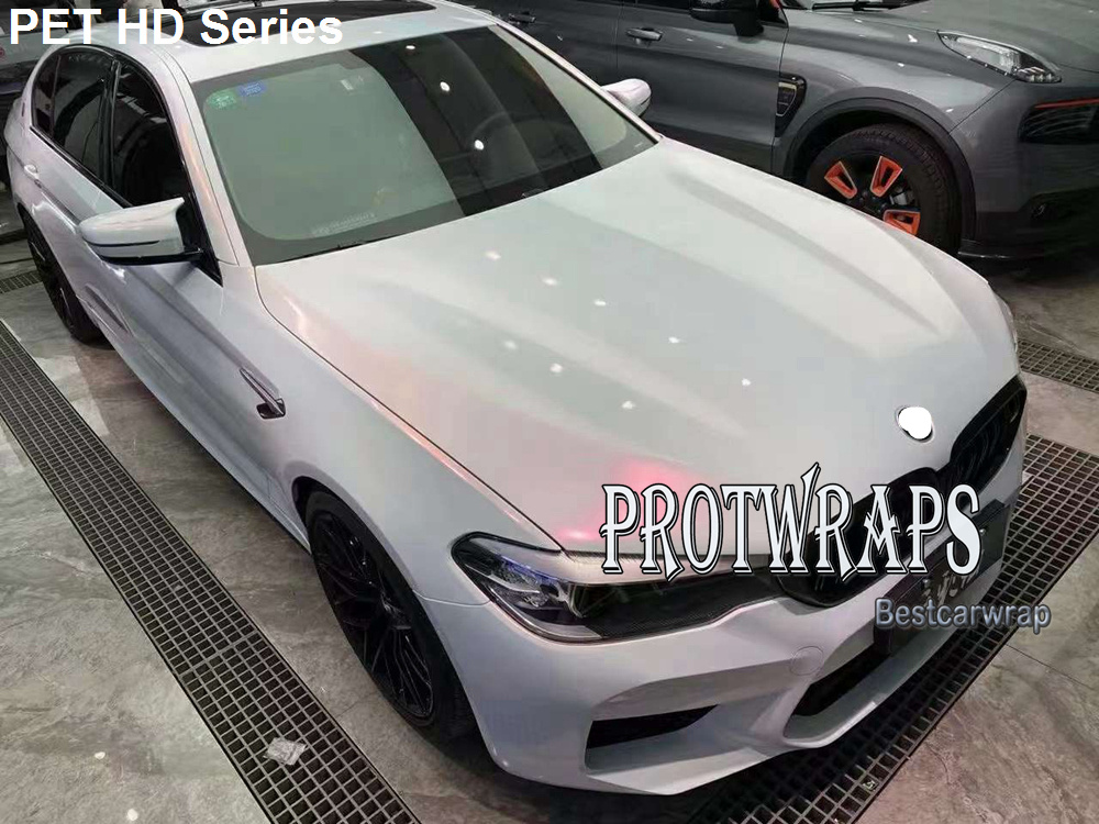 Premium HD Glitter Pearl white Red Gloss Vinyl Wrap Sticker Whole Car Covering Film Foil Air Release 1.52*18m 5x59ft With PET liner