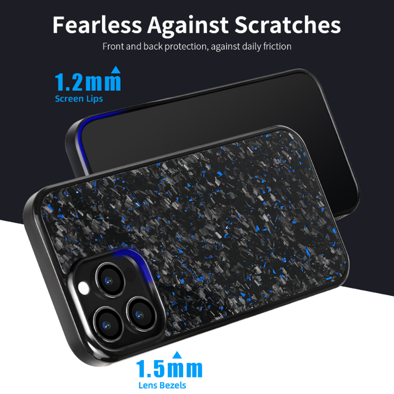 Fine grained carbon fiber phone case suitable for Apple 16/15/14/13/12 Pro Max