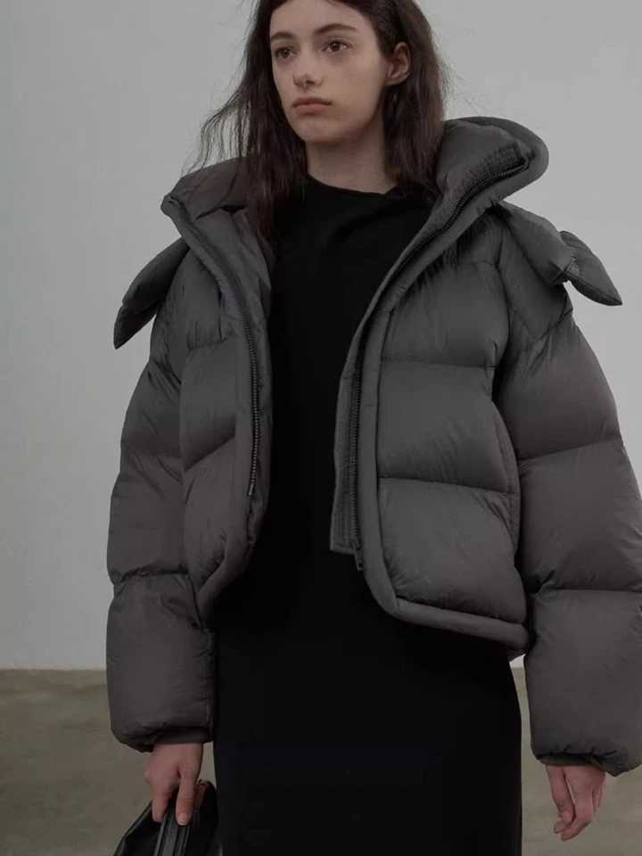 American Y2K Parkas Women Vintage Harajuku Streetwear Warm Winter Puffy Coats Loose Hooded Long Sleeve Thick Bf Hip Hop JacketXJ251127