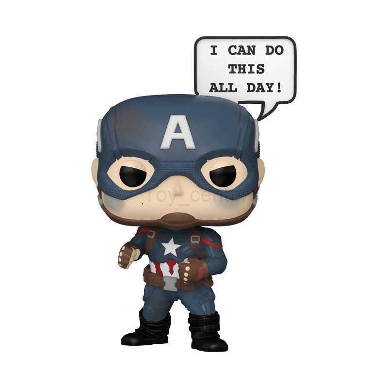 Disney Genuine Edition FUNKO POMarvel SeriesThe Avengers Captain America Anime Action Figure Ornament Model Toys Collectible Model H251127