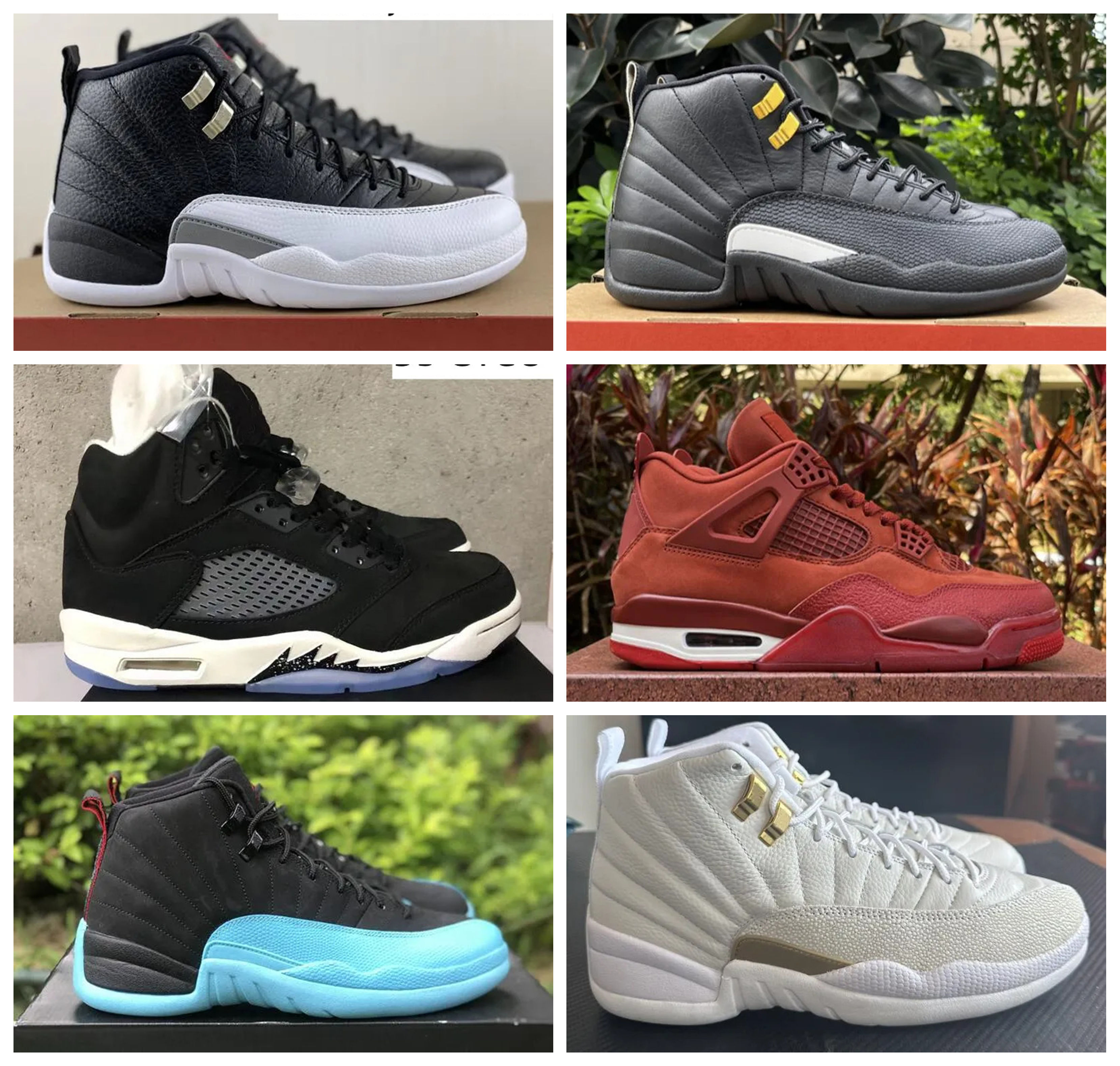 Best Quality Basketball Shoe Cherry Red Taxi Flu Game Gamma Blue Sneakers Playoffs Sail Metallic Black Olive Khaki Men Women Basketball Shoes