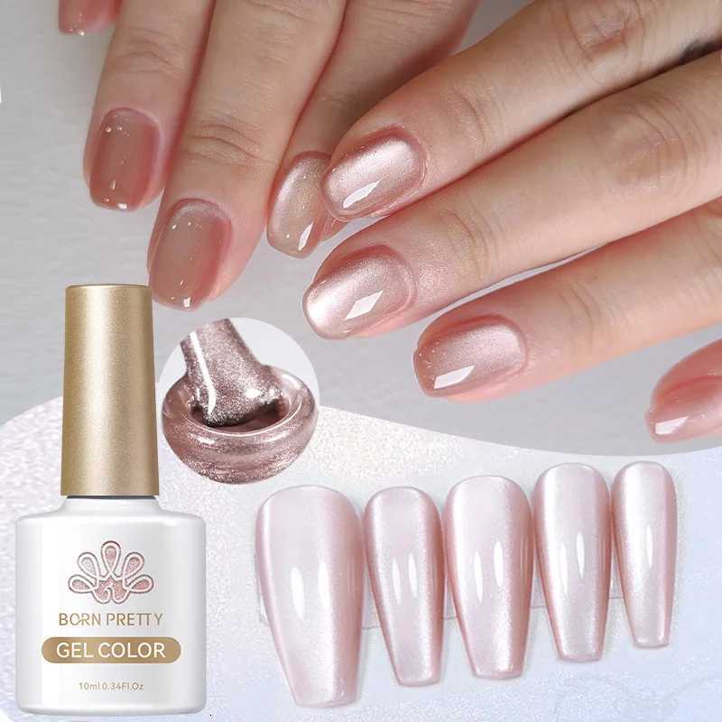 BORN PRETTY Silver Moonlight Cat Magnetic Gel Nail Polish White Light Magnetic Nail Sparkling Glitter Semi Permanent Varnish 10mT251127