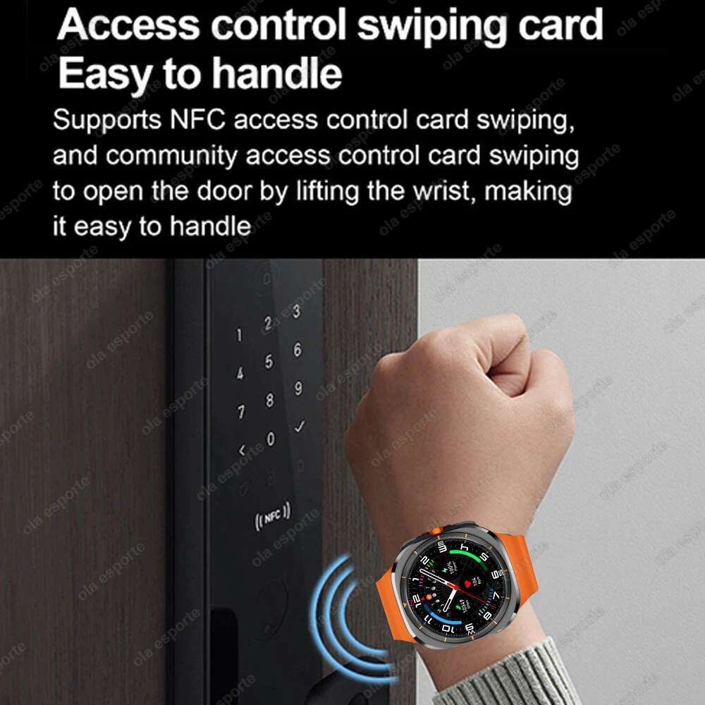 U8 Ultra Smart Men 32GB Memory NFC Bluetooth Call IP68 Waterproof Outdoor Sport Watch New Upgraded Compass smartwatch
