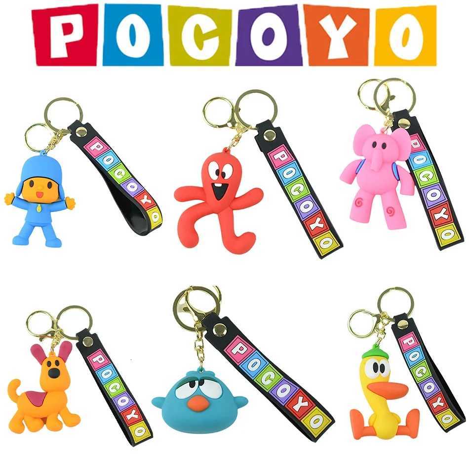 Set Wholesale POCOYO Keychain Pendant Figure Doll Toy Cute Cool Cartoon Doll Toy Model Figure Decoration Birthday GiftT251127