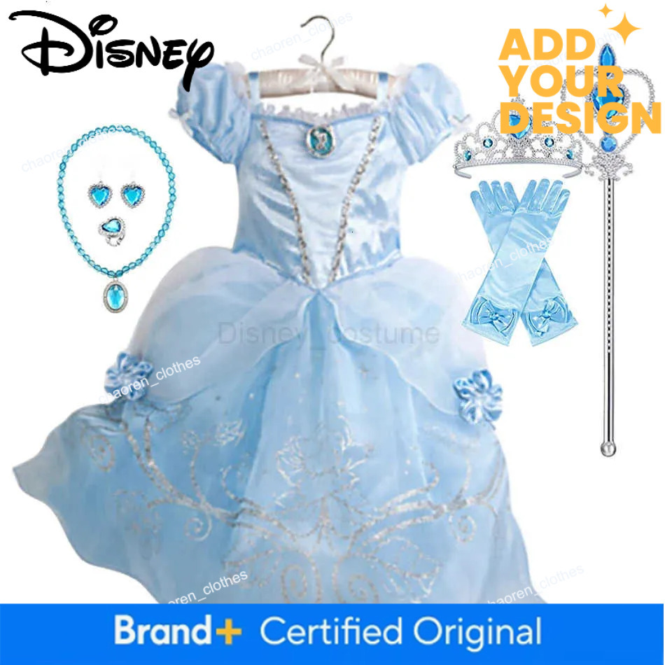 Disney Princess Costume Party Fancy Flower Vestido New 2025 Christmas Birthday Carnival Dress Up Rapunzal Belle Disguise Frock X250725 - view 4