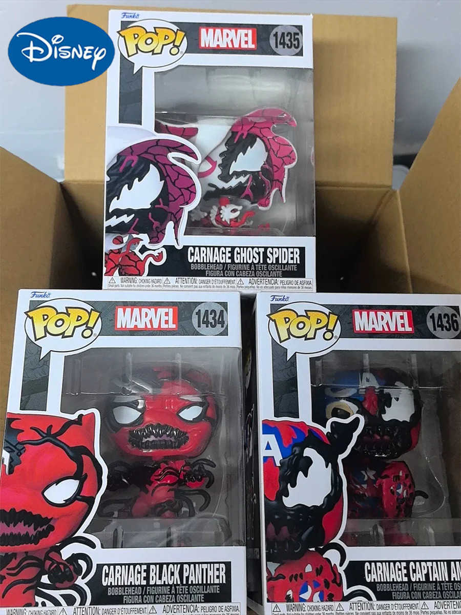 Disney Movie Spider-Man Model Funko Pop Deadpool Action Figure Wolverine Ornaments Venom Doll Deskt Decor Collectibles Toys Gift H251127