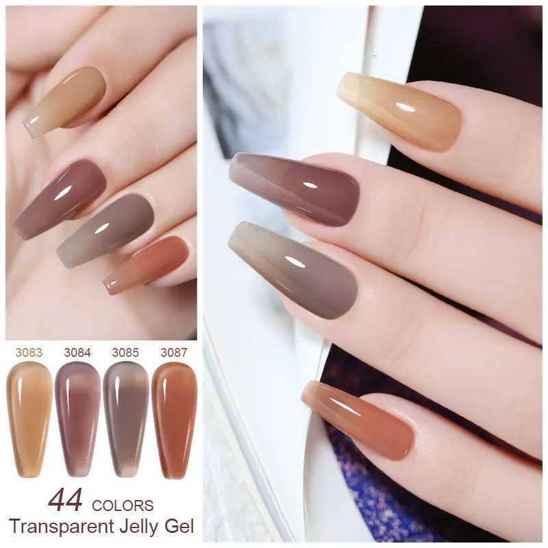 Clou Beaute Jelly Color UV Gel Manicure Summer Pink Nude Gel Nail Rainbow Nail Supplies For Professionals Semi-permanent VarnishT251127