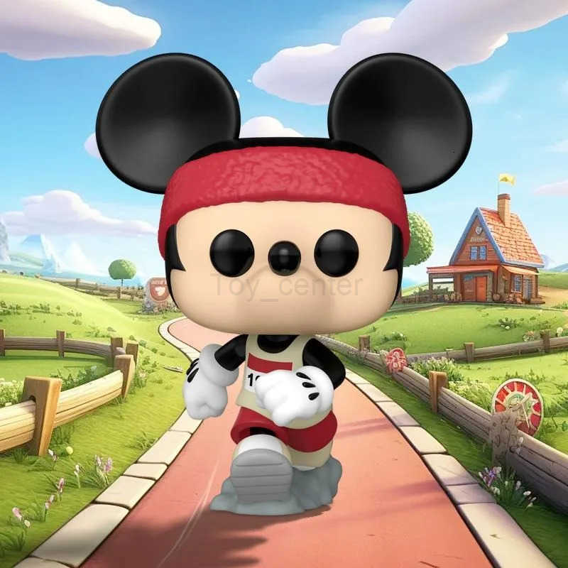 Disney Funko POP Original Mickey Minnie Donald Duck Fitness Suit PLUTO Action Figure Toys for Boys Girls Kids Christmas Gift Model H251127