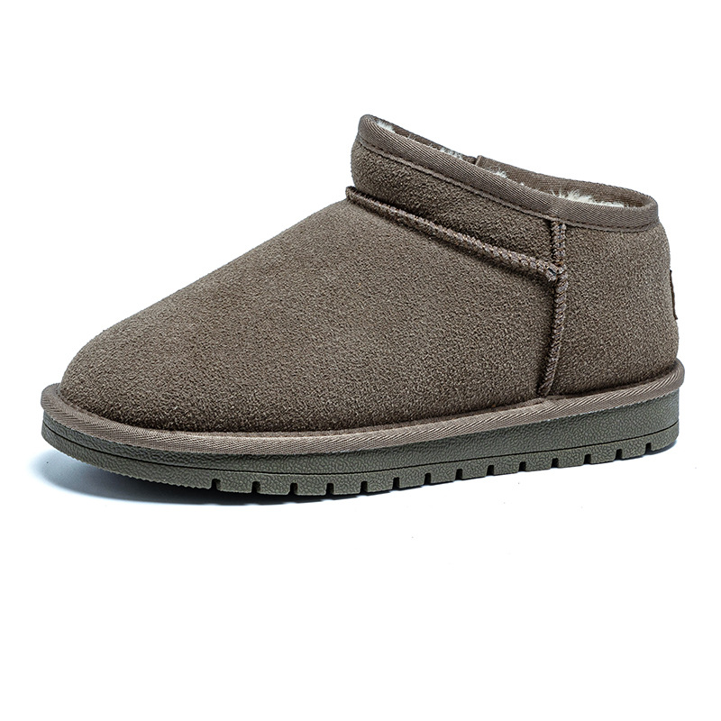 2025 New Snow Boots Men's Women's Warm Fleece Thicker Anti-Slip Waterproof Short Boots Women's Cotton Shoes Comfort Shoes