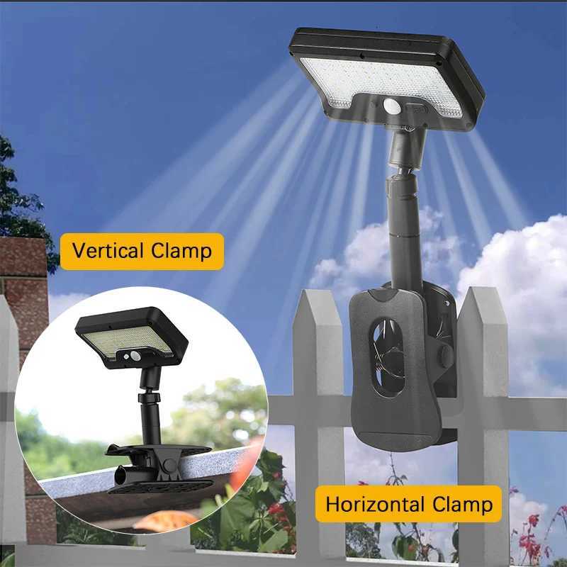 92 LED Solar Clip-on Motion Sensor Lights LED Street Light IP65 Waterproof Wall Lamp for Camping Garden Yard Tent Patio OutdoM251127
