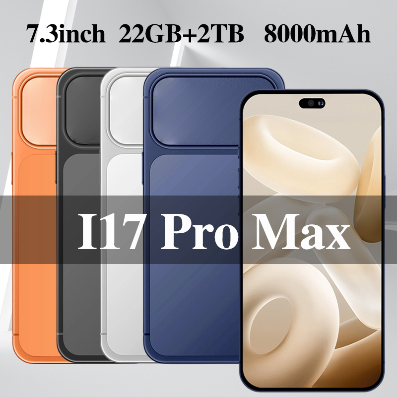 New Phone I17 Pro Max telephone 22GB+2TB 5G Unlock Mobile Phone Face ID HD Full touch screen Camera HD Display Android Phone telephone cellphone Seale