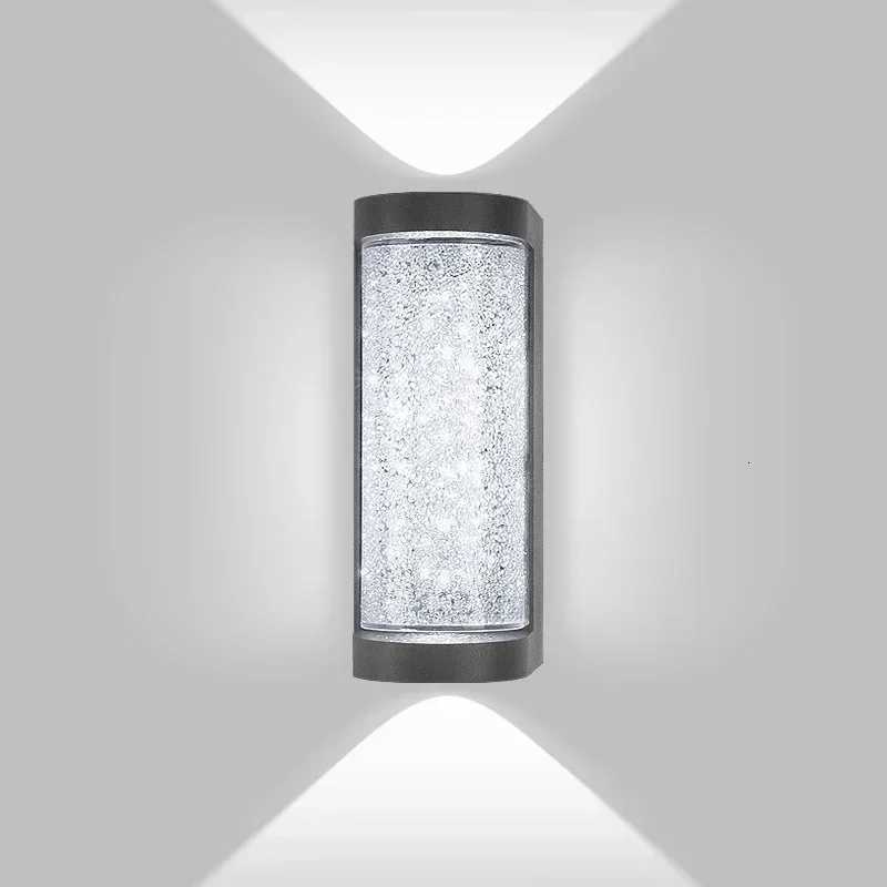 Modern Outdoor Crystal LED Wall Lamp Crystal Bedside Lighting Porch Light Waterproof Wall Sconce Doorway Garden Home DecorM251127