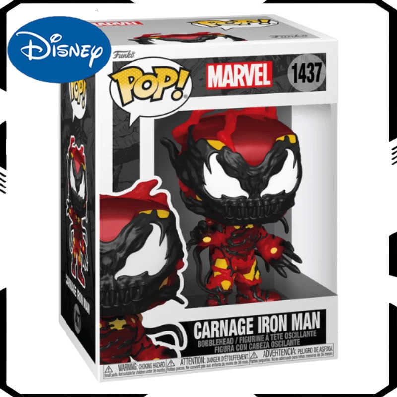 Disney FUNKO POP Original Iron Man Spider-Man Captain America Action Figure Toys for Boys Girls Kids Gift Collectible Model Ornaments H251127
