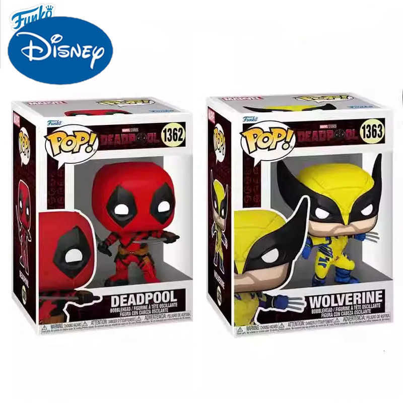 Disney Funko POP Original Deadpool Anime Figure Wolverine Action Figure Toys for Boys Girls Kids Gift Collectible Model Ornaments H251127