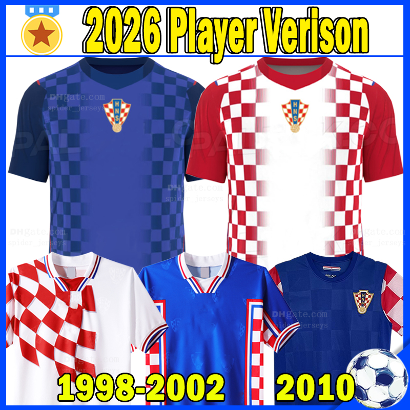 2026 Croatia KRAMARIC Soccer Jerseys national football team Retro 1998 2010 MODRIC PERISIC MATANOVIC Player Version Football Shirts IVANOVIC VLASIC Men Uniforms