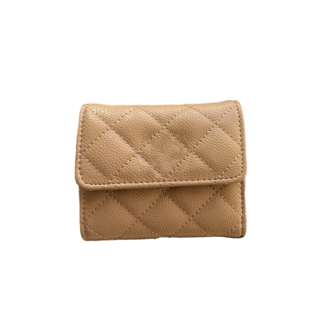 Genuin leather brand designer Woman coin purse card holders folded wallets for the ladies