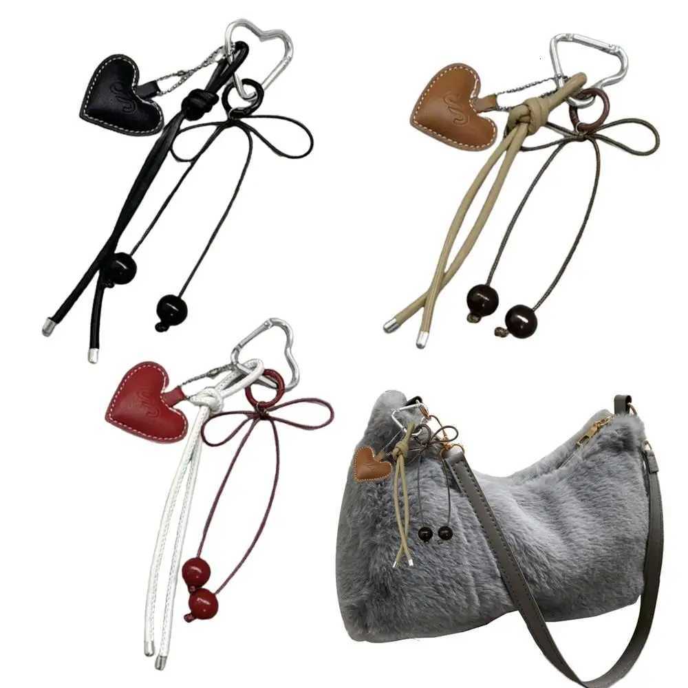 Cherry Bow Heart Keychain Bag Decoration Backpack Decoration Hanging Rope Mobile Phone Decor Bag Pendant 3D Cartoon Key ChainsT251127