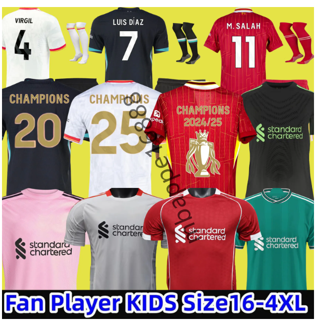 24 25 26 MAC ALLISTER soccer jersey 2025 football shirt ENDO GAKPO CHIESA goalkeeper DARWIN Luis DIaz SZOBOSZLAI A.BECKER Player men kids kit uniforms GRAVENBERCH