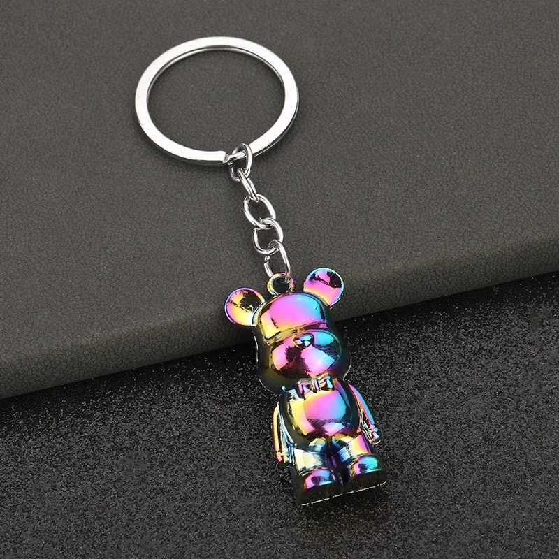 Bear metal car key jewelry violent bear key chain backpack mobile phone pendantT251127