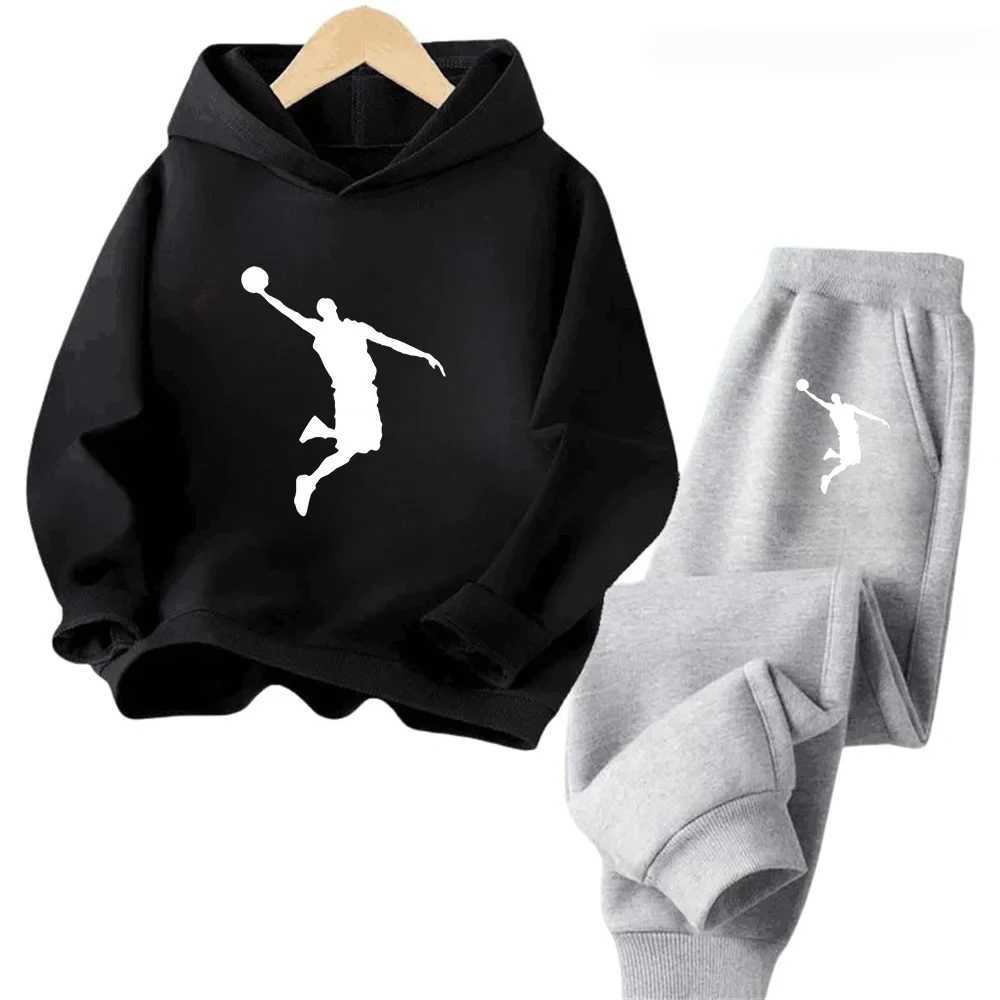 Autumn Winter Children Set Fashion Sports Boys Girls HoodiePants Suits 4-14 Years Casual Fashion 2Pcs Tracksuits Kids Clothing Q251127