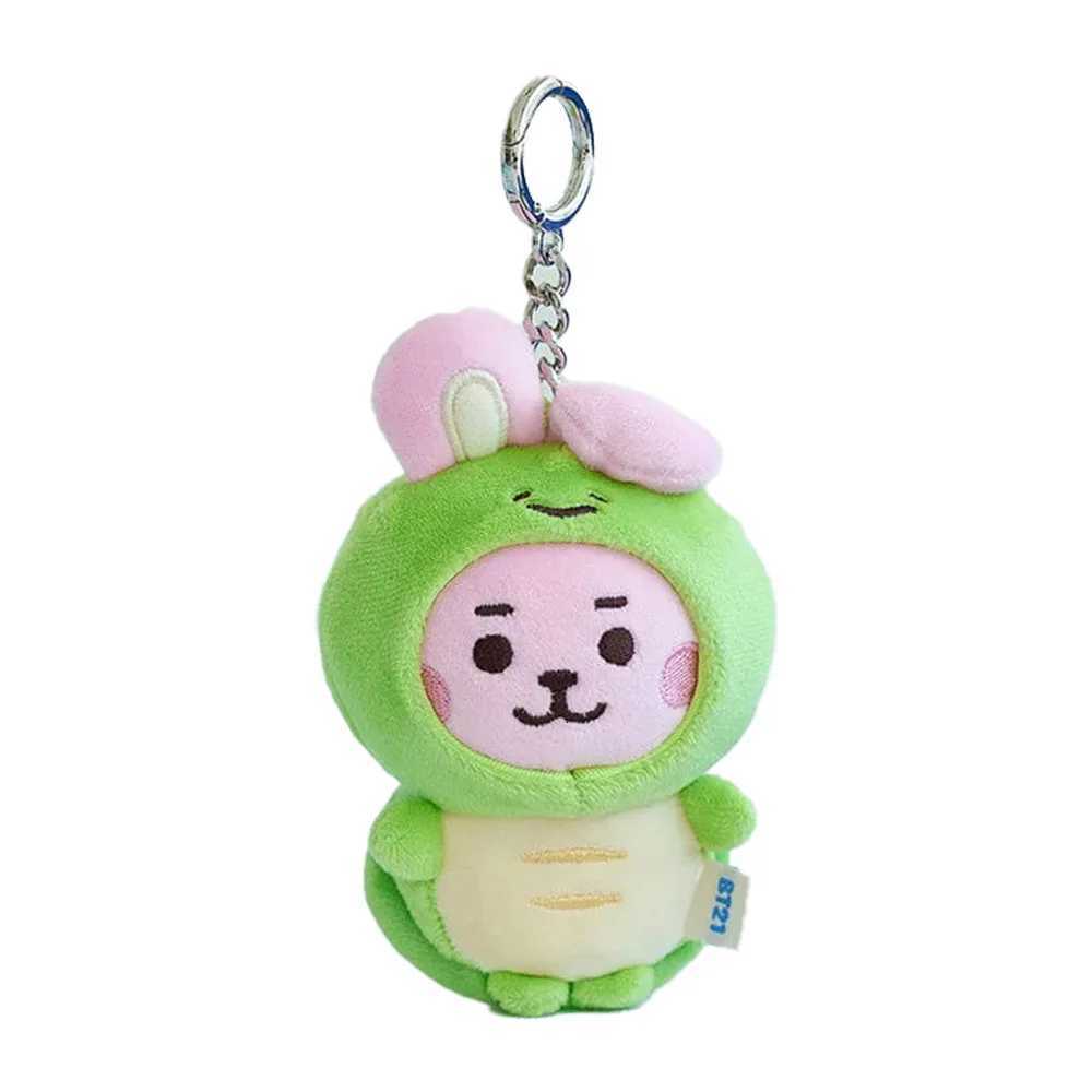 NEW 10CM BT21 Popular Anime Kawaii Cooky Tata Rj Mini Keychain Pendant Ocean Friends Doll Bag Pendant Ornament GiftT251127