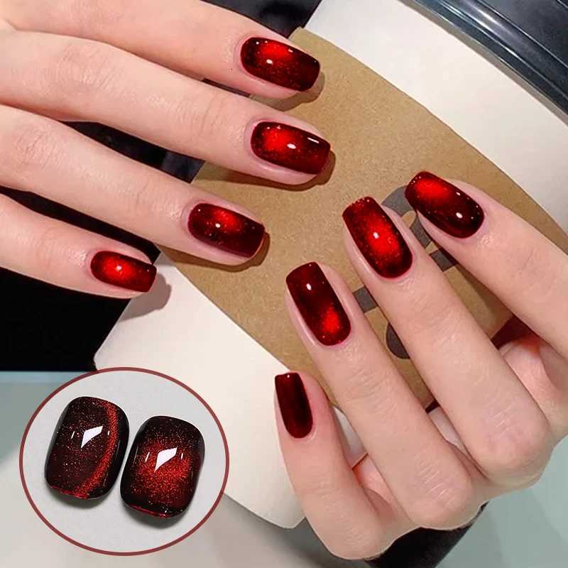 UR SUGAR 15ml Red Pink Cat Magnetic Gel Nail Polish Semi Permanent Soak Off UV LED Painting Vanrish For Manicure DIY DesignT251127