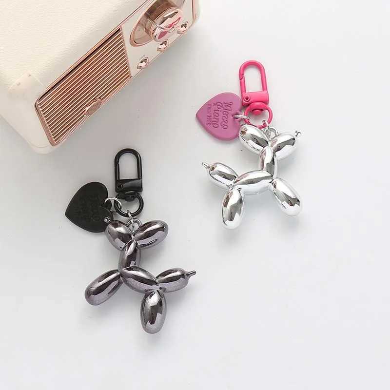 Balloon Dog Keychain Models for Girls Sweet Ins Style Balloon Dog Phone Chain Key Buckle Accessories Bag Pendant Toys NewT251127