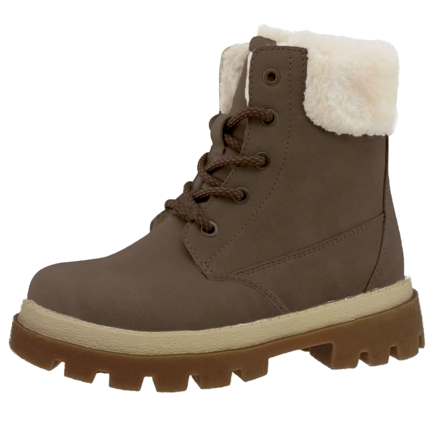 Ankle Boots lady Fur Lined Snow Shoes women Combat Boot Winter Warm Lace Up Outdoor Plat Trainer Bootes