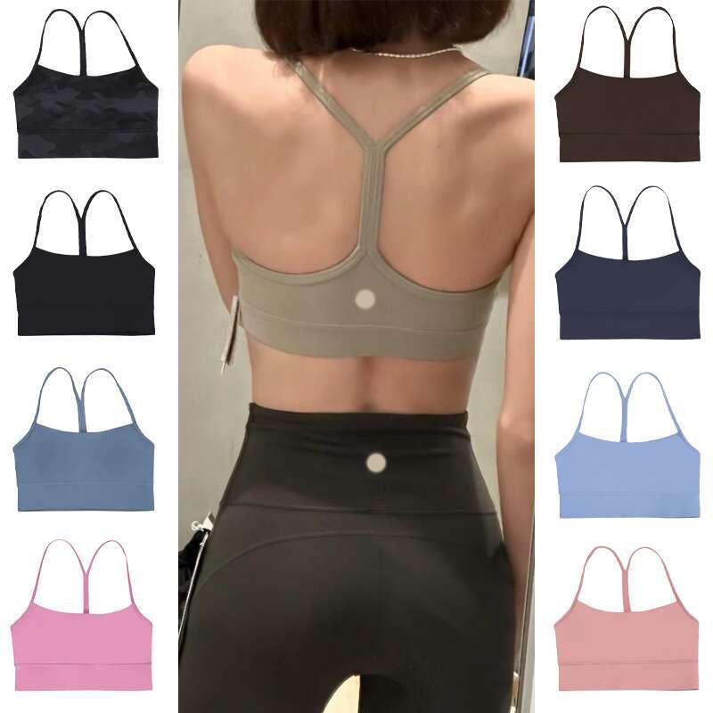 Black Friday New luluity lemonic Vest Sexy Low Back Sports Bra for Women Padded Support Workout Tank Top Yoga luluity lemonic bra Bestsellers luluity lemonic bras