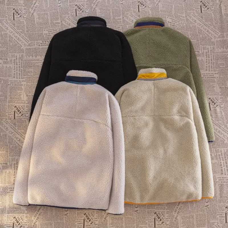 Outdoor Fleece Mens and Womens Thickened Fleece Double-sided Fleece Lamb Fleece Trendy JacketXJ251127