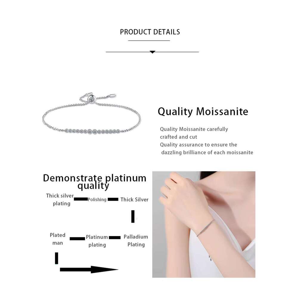 DHcollections Color 14 Micro High Quality Drill Tester Charm Silica Women's Bracelet