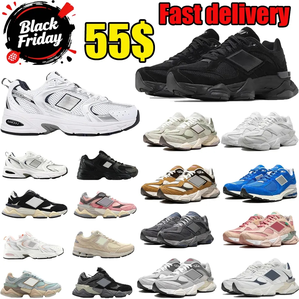 TOP 9060 Designer men Sneakers Woman Running 530 Shoes Women daily outfit running shoes suede leather mesh Triple Black White Grey Blue Pink Green outdoor size 36-45