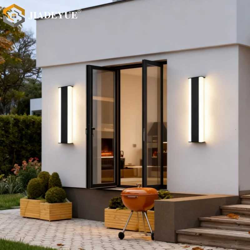 Outdoor waterproof LED long wall lamp villa courtyard balcony entrance door outdoor aluminum lighting fixture IP65M251127