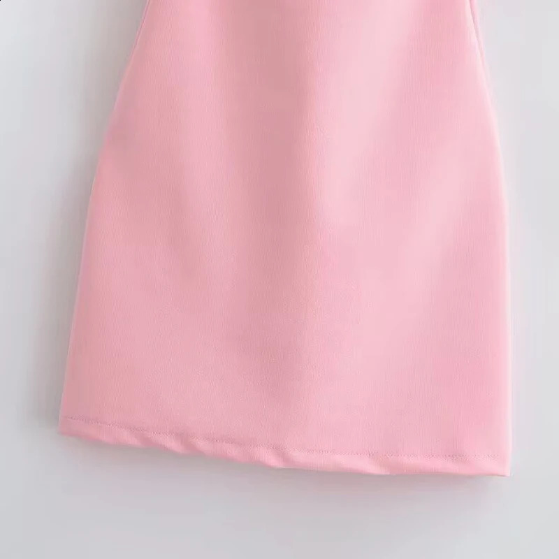 TRAF Sexy Party Skirt Womens Spring/Summer Sleeveless Mini Chiffon Dress Fashion Casual Y2k Elegant Dress Vestidos 250427