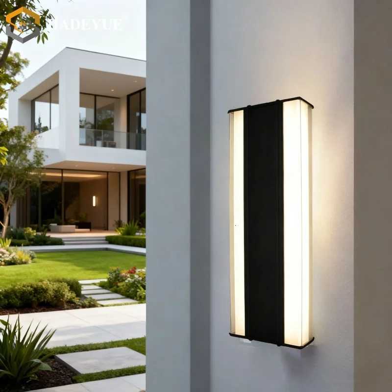 Outdoor waterproof LED long wall lamp villa courtyard balcony entrance door outdoor aluminum lighting fixture IP65M251127