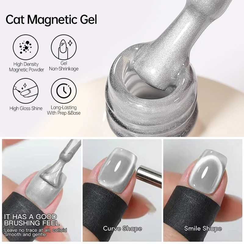 UR SUGAR 15ml Cat Magnetic Gel Nail Polish 30 Colors Semi Permanent Magnetic Gel UV/LED Soak Off Painting Vanrish DesignT251127
