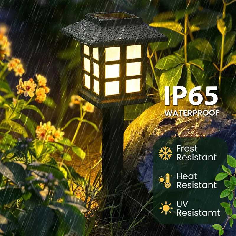 8 Pack Solar Pathway Garden Lights Outdoor Waterproof Landscape for Yard Patio Walkway Driveway Decor Solar Lawn Lamp LightingM251127