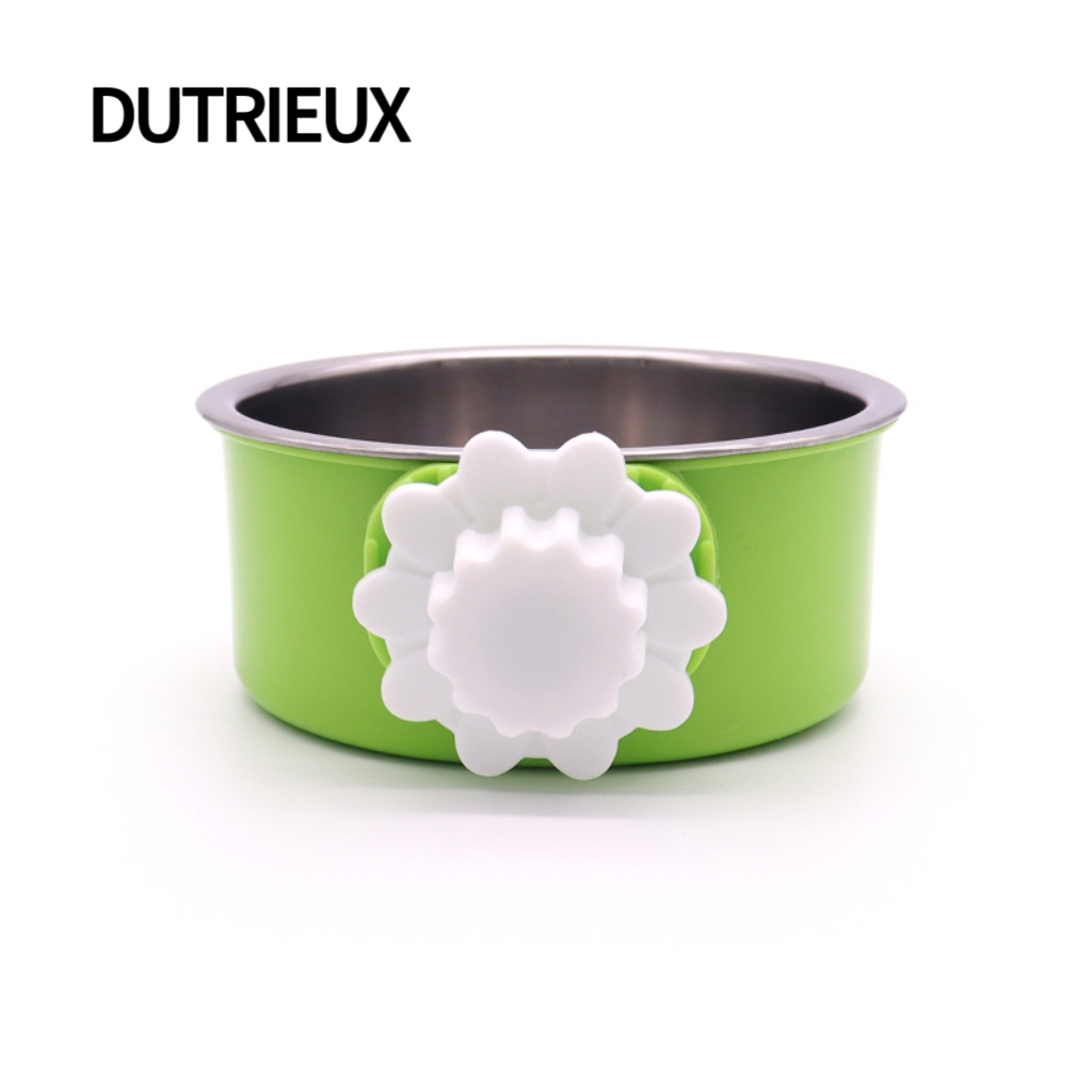 K3341 Pet treat training bowl, stainless steel slow-feeding dog bowl, educational treat-dispensing ball 2-in-1 toy