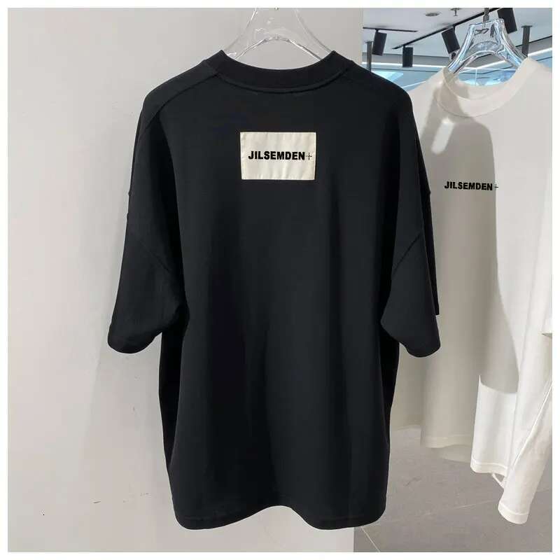 JIL SEMDEN Brand Men's And Women's Printed T-Shirt Loose Casual Top Couple Minimalist Style High Quality 100% Pure Cotton