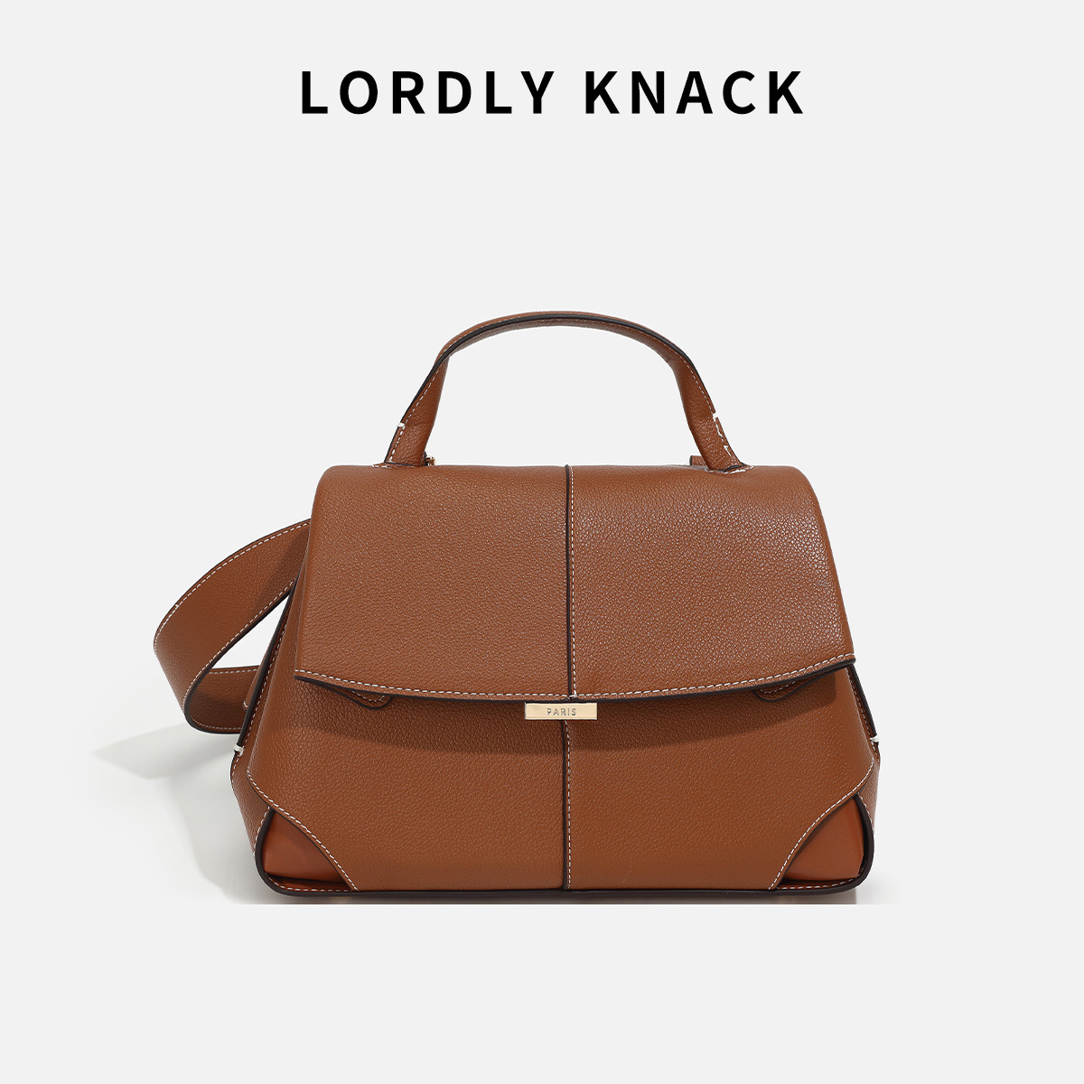 LORDLY KNACK Leather Backpack Handbag - Versatile High-Quality Fashion Knapsack for Women Z260224