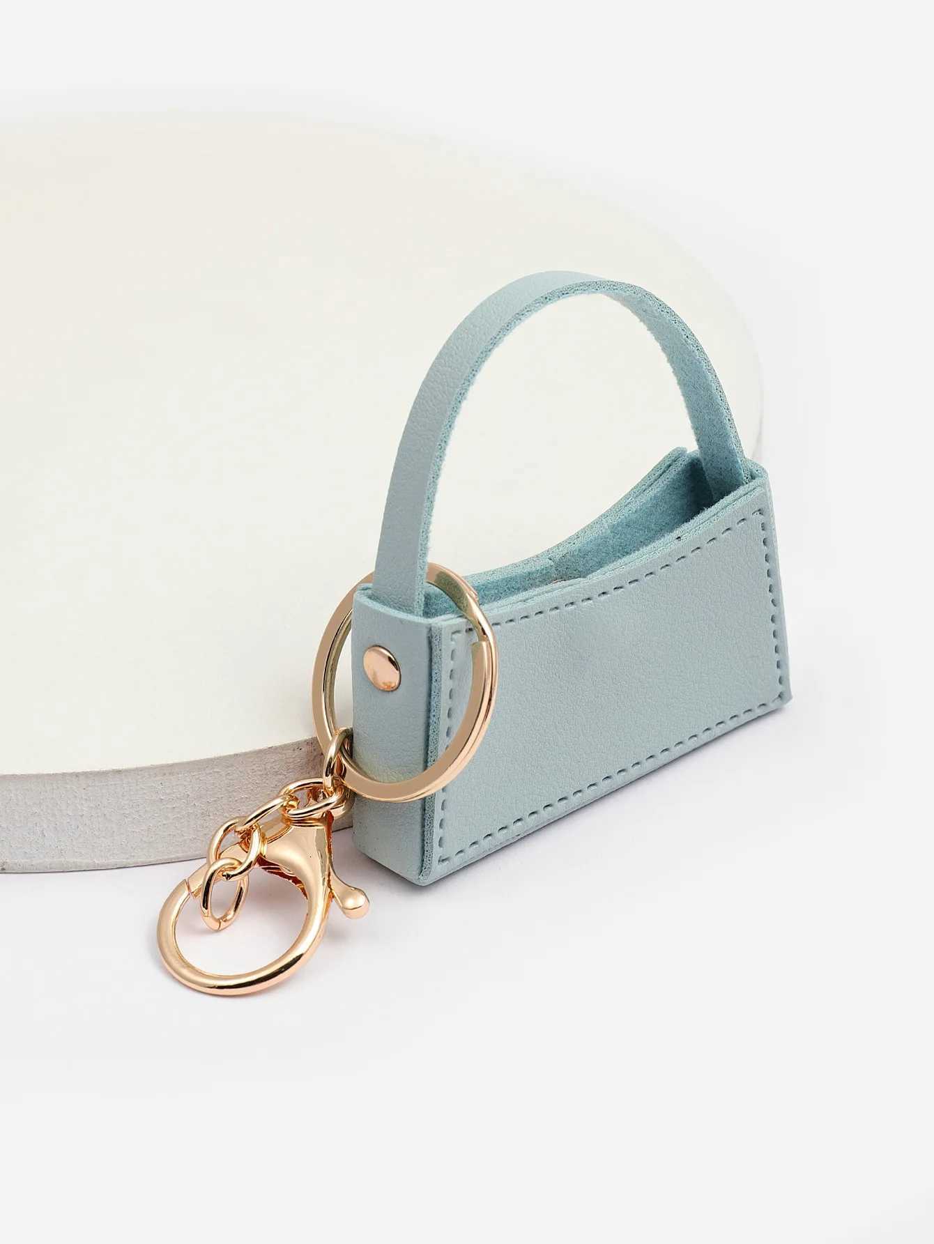 Kawaii Keychain New Small Curved Bag Candy Color Pendant Creative Mini DIY AccessoriesT251127