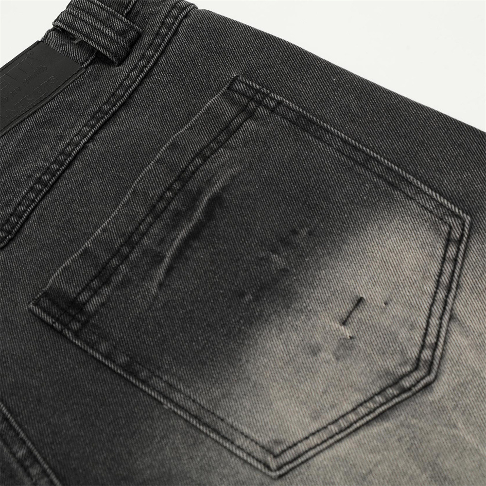 European and American Fashionable Highwaisted Trousers Raw Edge Washed Jeans Men Street Loose Oversized Straight Wideleg Pants y240921