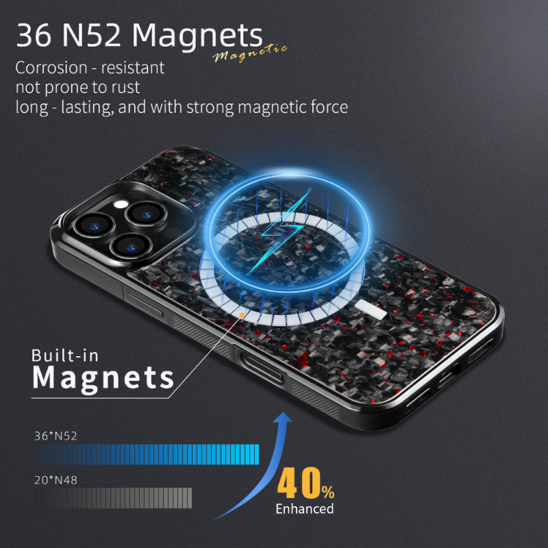 Fine grained carbon fiber phone case suitable for Apple 16/15/14/13/12 Pro Max