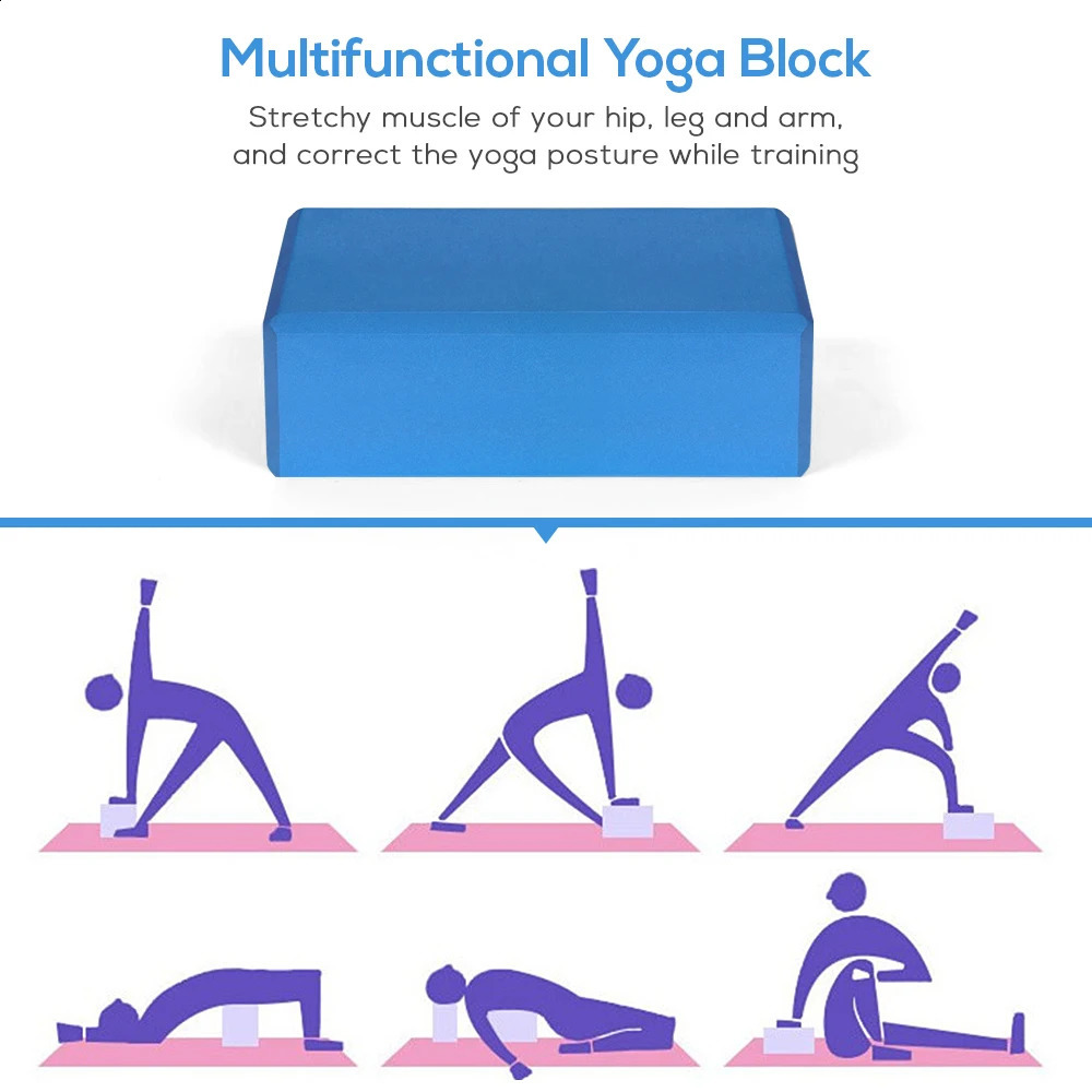 Yoga Block Indoor 2pcs EVA Yoga Blocks with Yoga Strap Foam Fitness Exercise Yoga Blocks Bricks Set for Home Gym Fitness 250421 - view 5