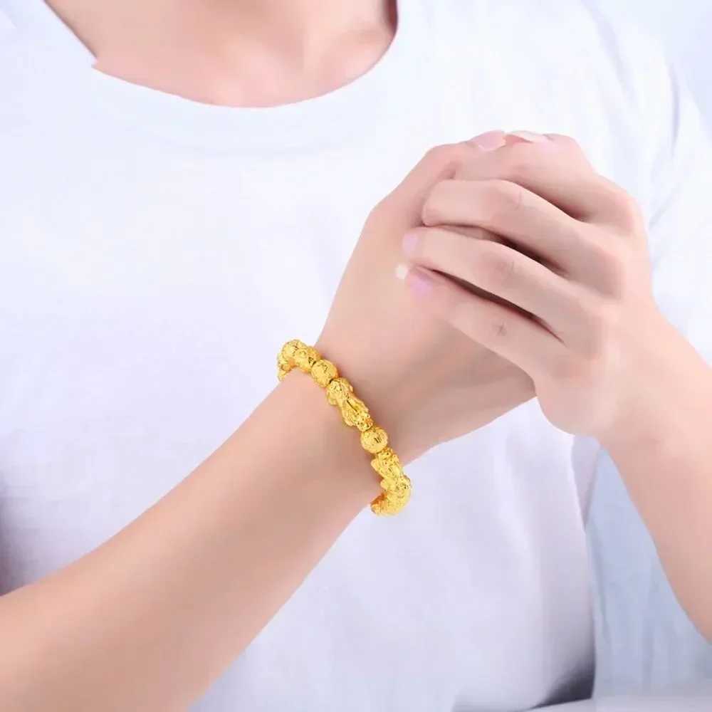 1pc Charm 10mm Natural Beads Single Attract Wealth And Good Luck Wrist Chain C251105