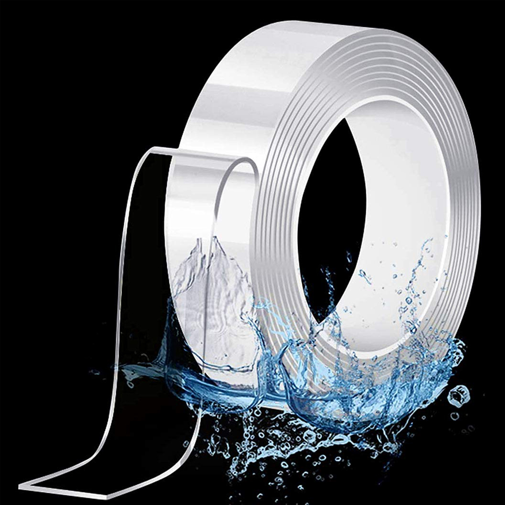 2Pcs/set Nano Tape Super Strong Double Sided Adhesive Tape Sticker Washable Reuse Removable Tapes for Kitchen Bathroom