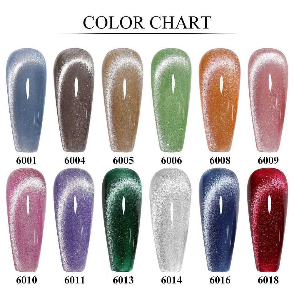 Clou Beaute Red Green Crystal Cat Eye Magnetic Gel Nail Polish 9D Galaxy Effect Holographic Reflective UV LED Varnish Nail ArtT251127