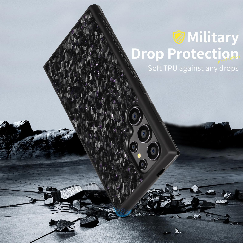Carbon Fiber Phone Case for S25/S24ultra for Samsung Galaxy s22/S23plus Phone Case