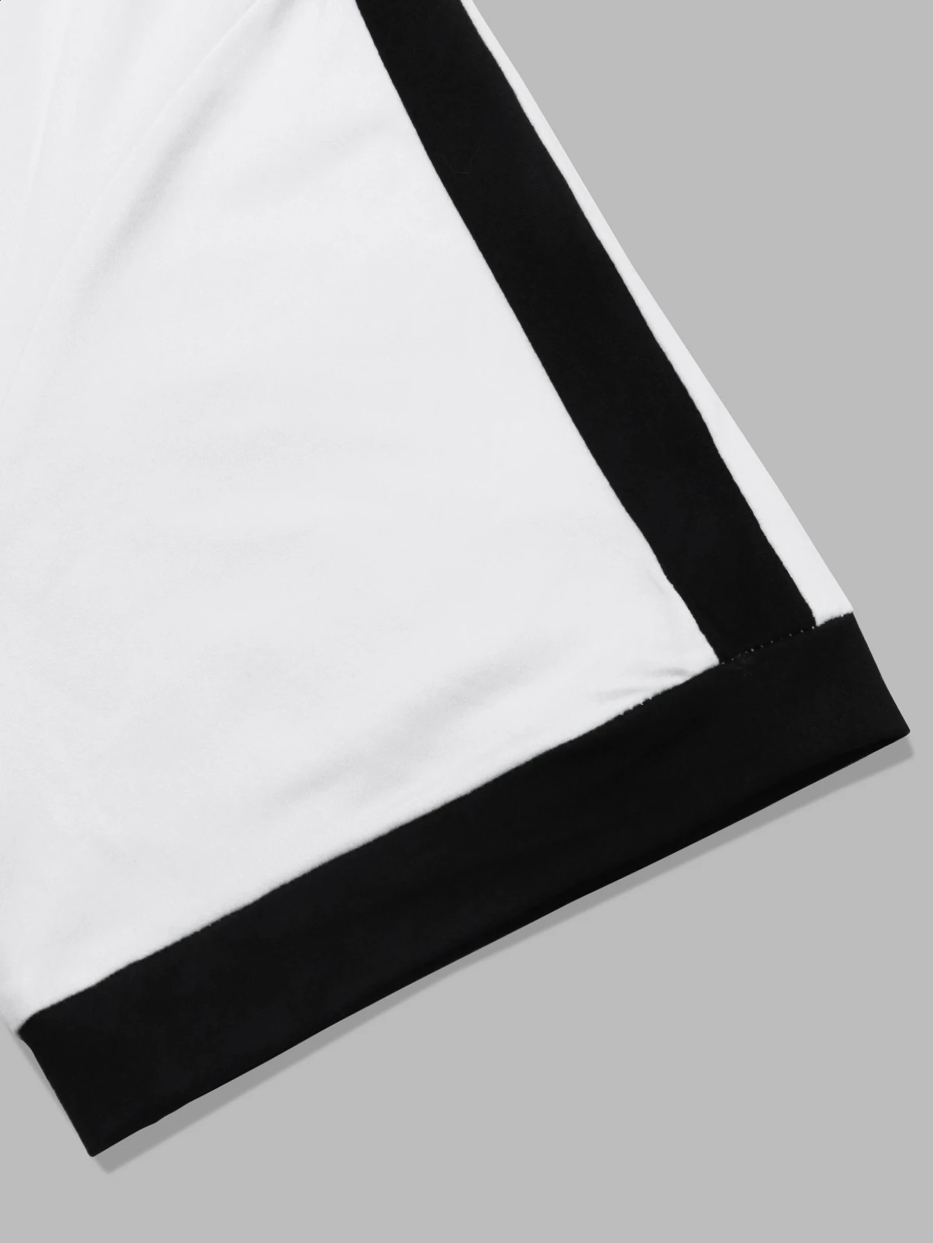 Summer color matching sportswear mens short sleeved loose T-shirt five pants casual set two-piece set 250427